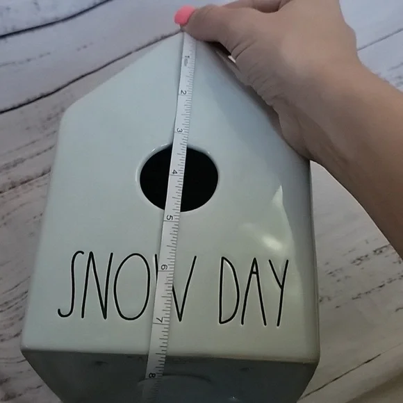 Rae Dunn SNOW DAY birdhouse - Picture 3 of 4
